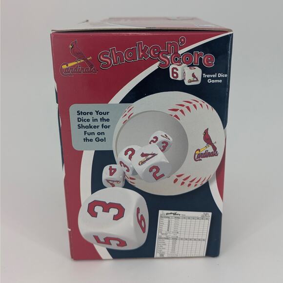 St. Louis Cardinals Travel Dice Game Shake N' Score Baseball Team MLB Themed New - Picture 4 of 8